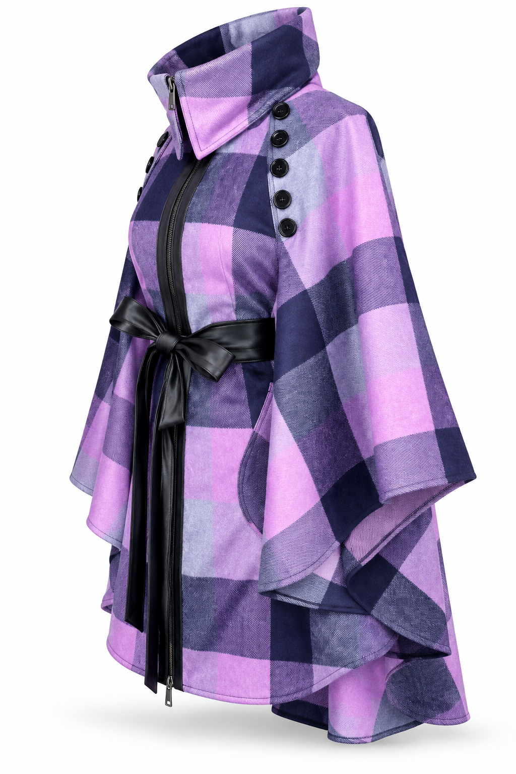 The Amethyst Plaid Magic Cape