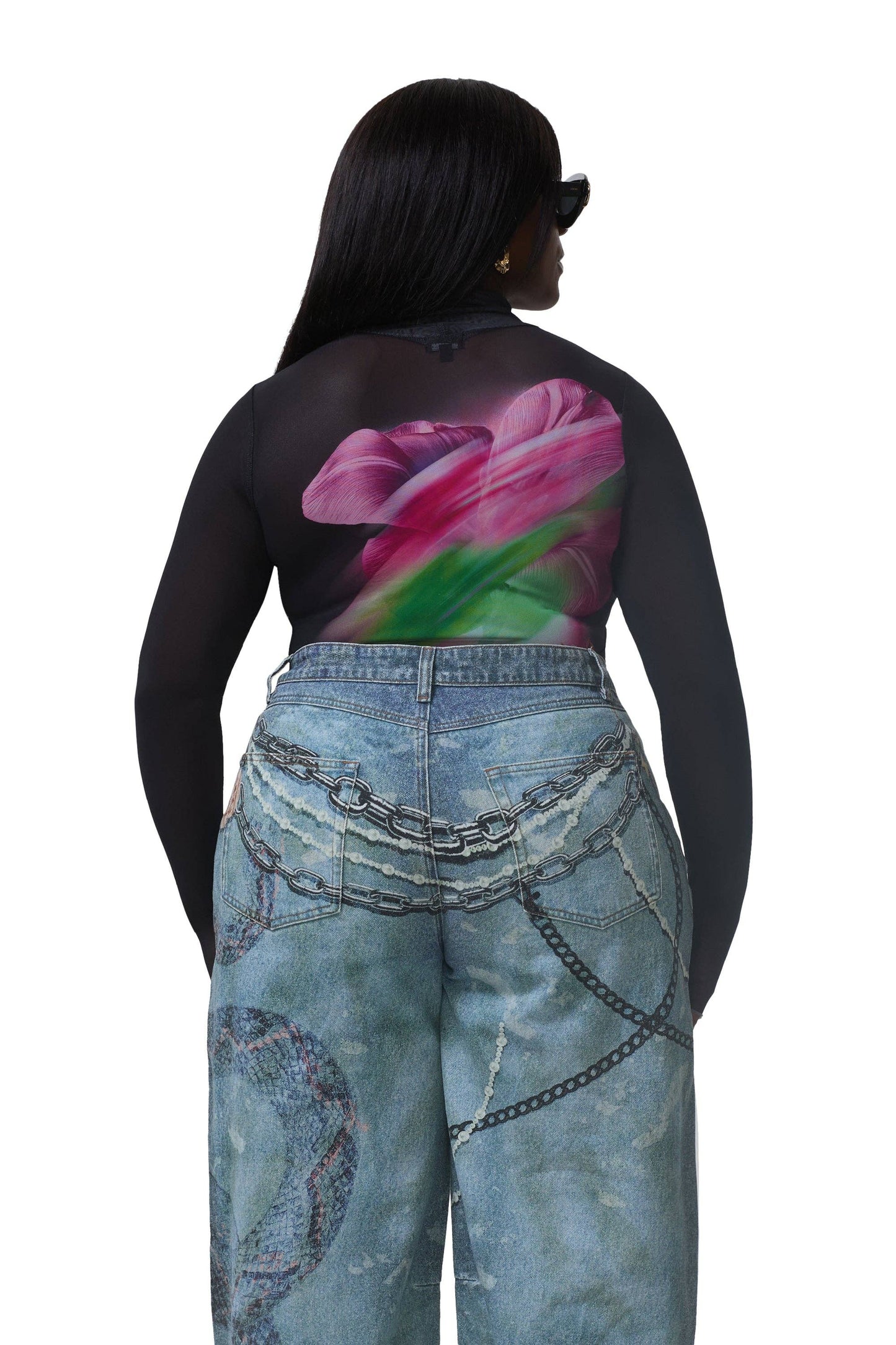 Niki Top - Pink Peony Blur