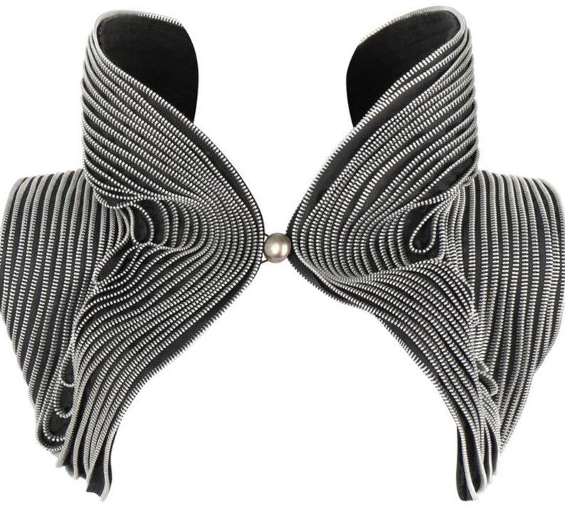 Silver Zipper Bolero