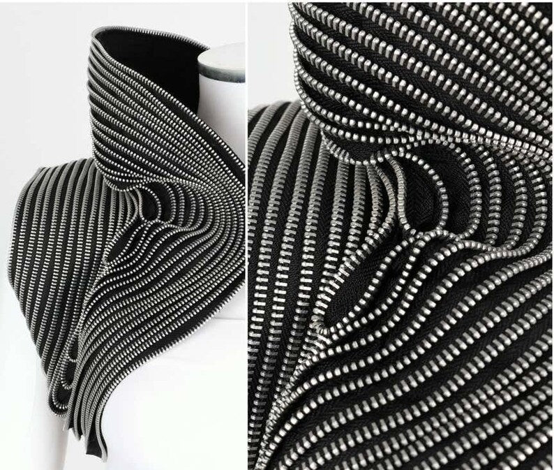 Silver Zipper Bolero
