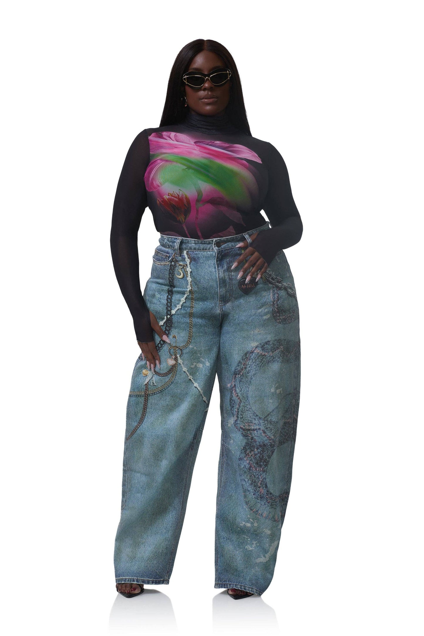 Niki Top - Pink Peony Blur