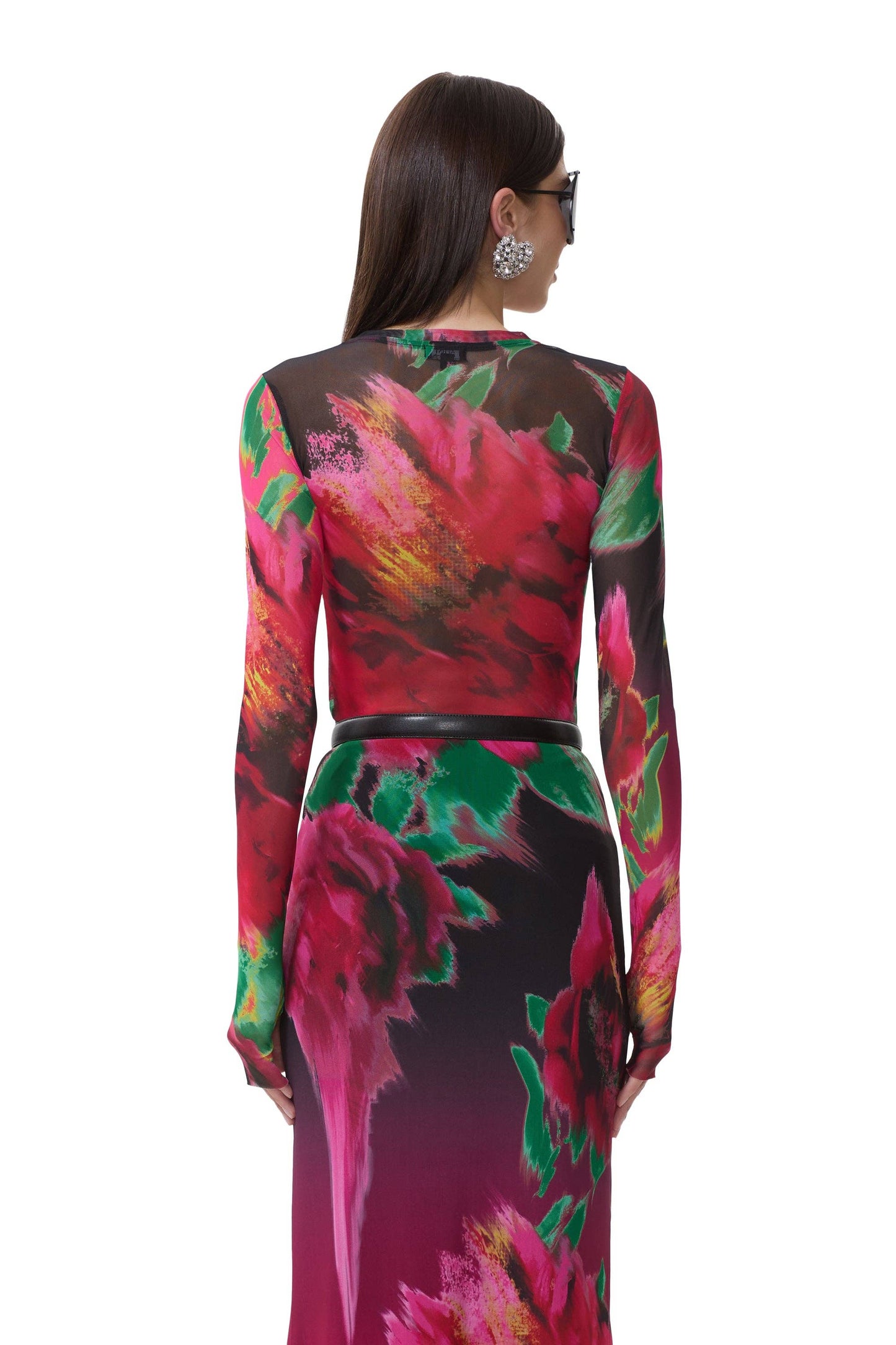Kadie Top - Pink Blur Blossom