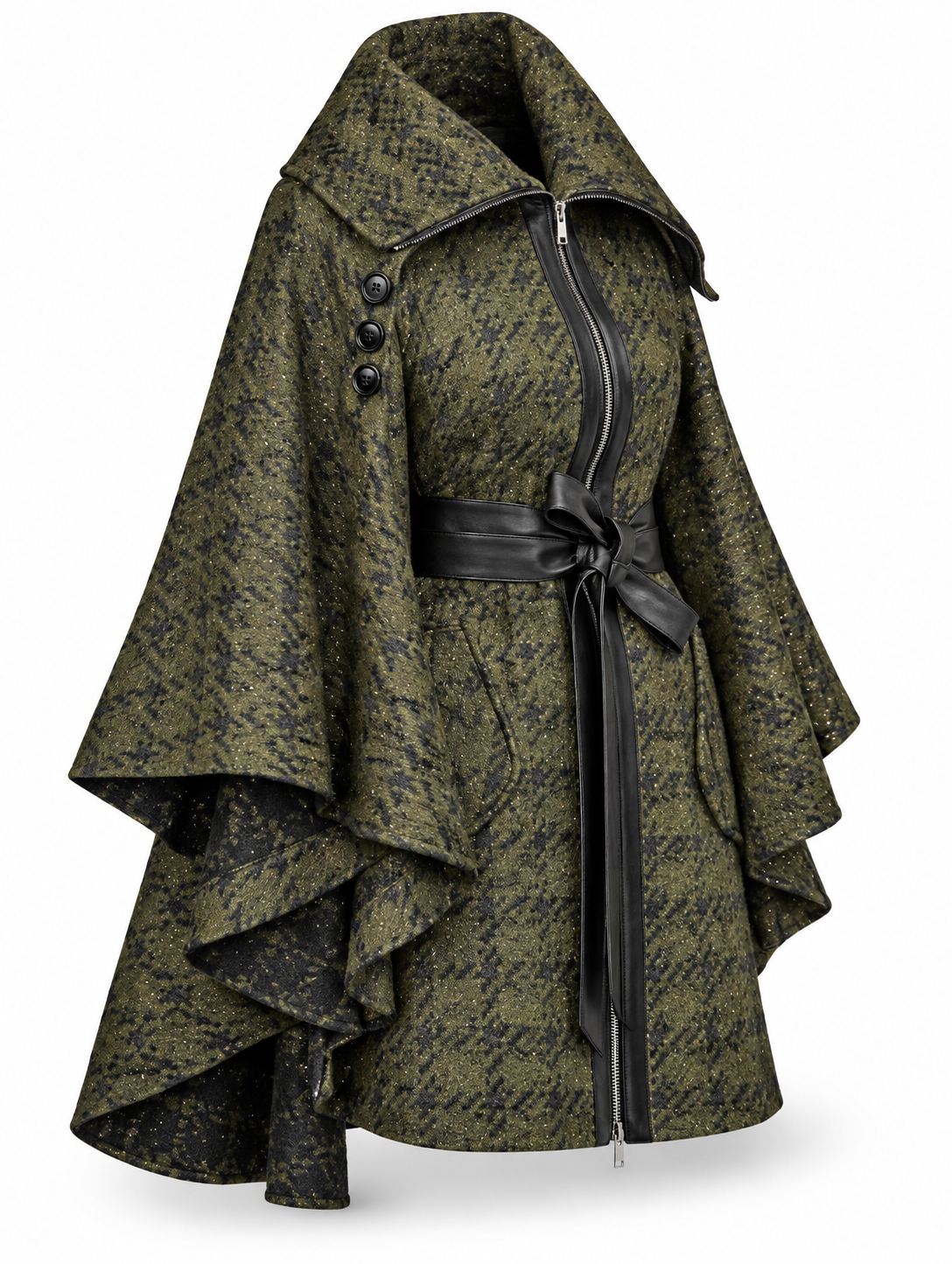 Matilda Houndstooth Magic Cape