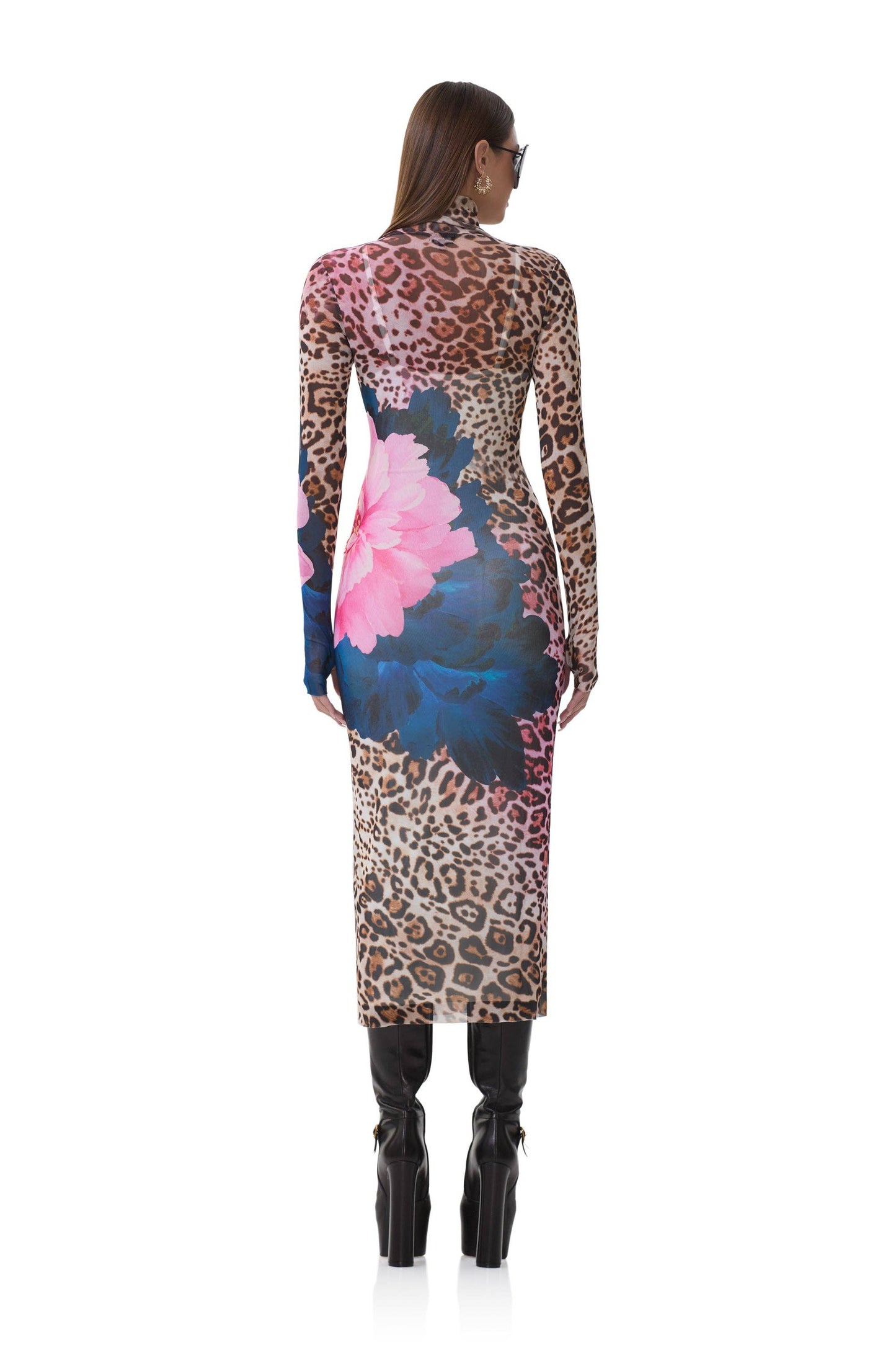 Shelby Dress - Animal Block Peony