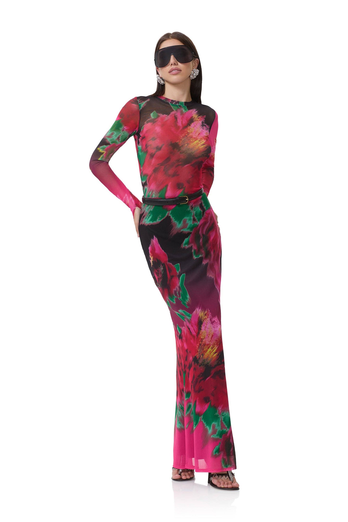Kadie Top - Pink Blur Blossom