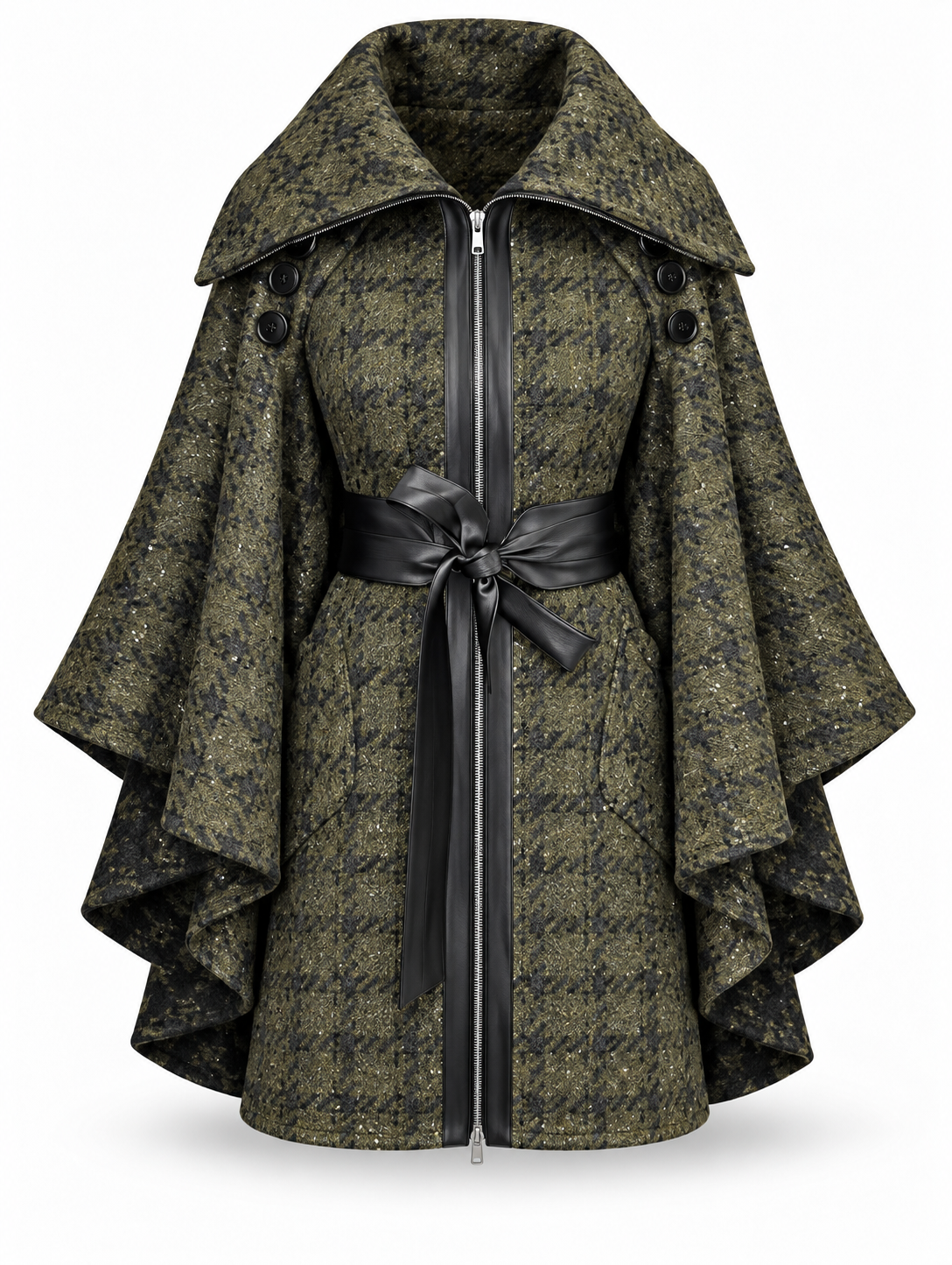 Matilda Houndstooth Magic Cape