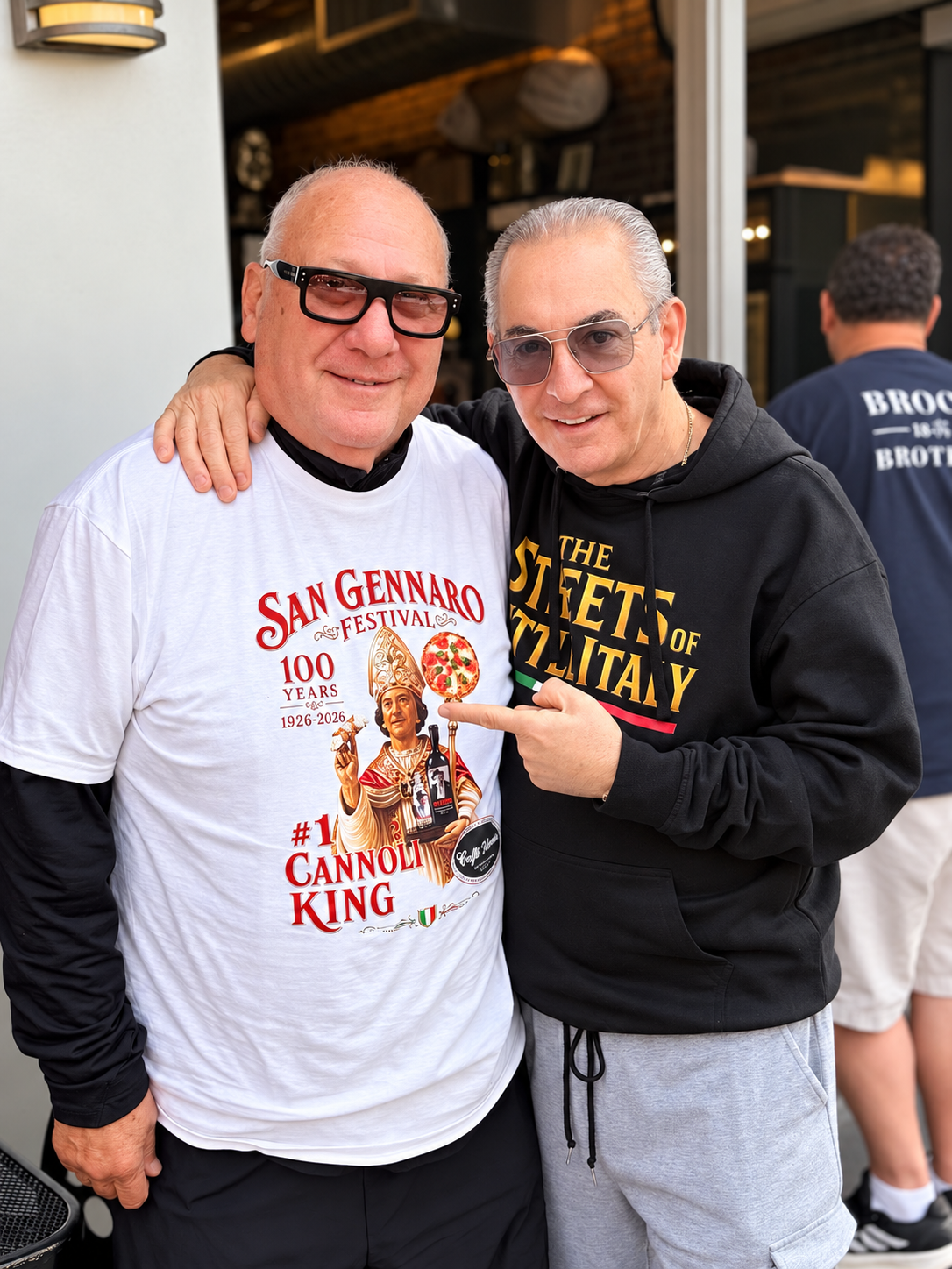 San Gennaro 100 Year Caffe Palermo T-shirt worn