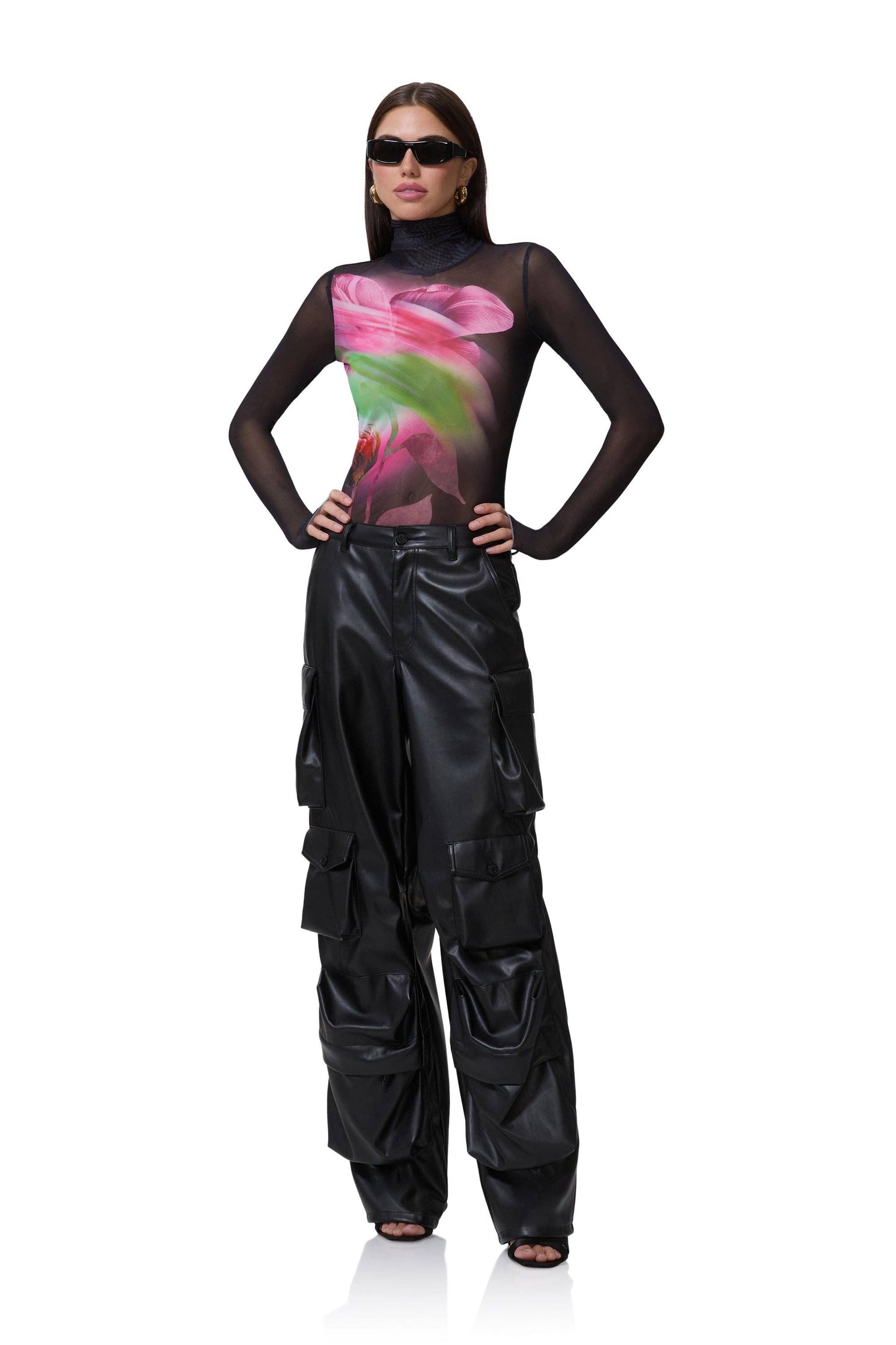 Niki Top - Pink Peony Blur