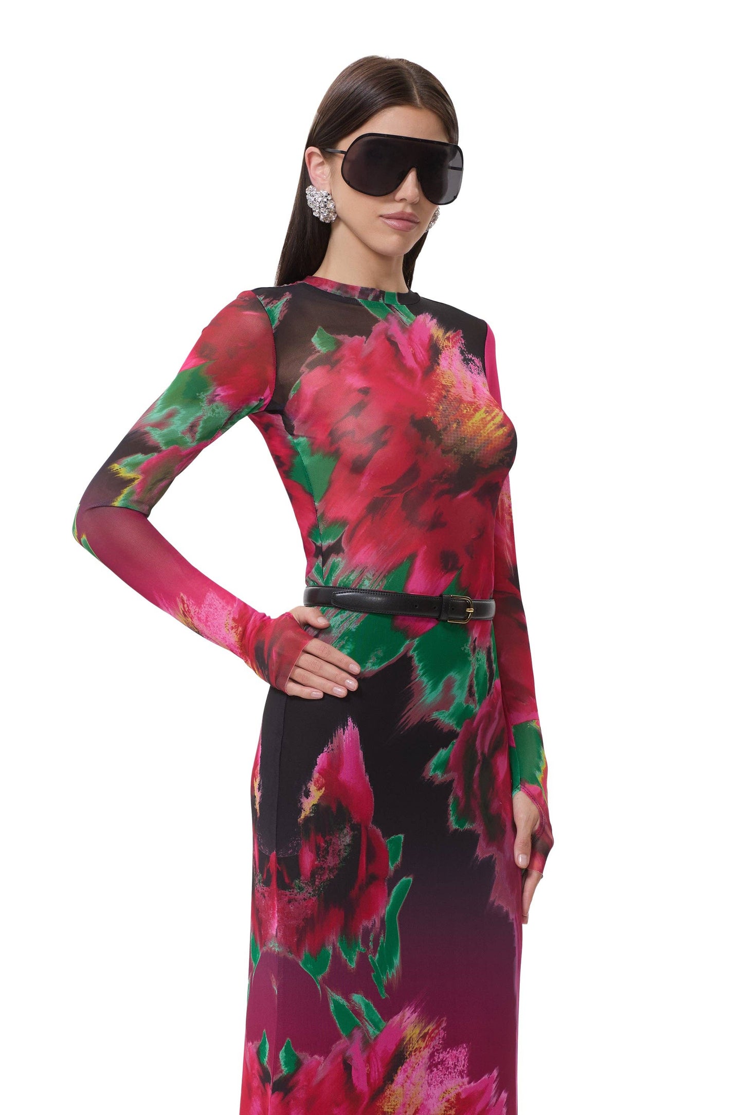Kadie Top - Pink Blur Blossom